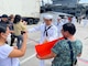 NAVAL BASE GUAM (June 23, 2022) - Nimitz-class aircraft carrier USS Ronald Reagan (CVN 76) arrived at U.S. Naval Base Guam as part of a scheduled port visit, June 23 on their first port call of 2022. Ronald Reagan is forward deployed to Yokosuka, Japan. Guam-based Sailors were greeted by their families upon the carrier's arrival.