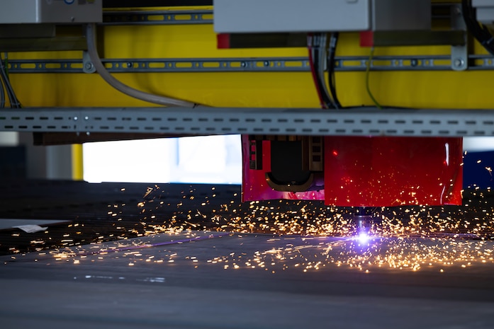 The start of construction of the T-ATS 11 on the new steel line at Austal USA in Mobile, Ala.