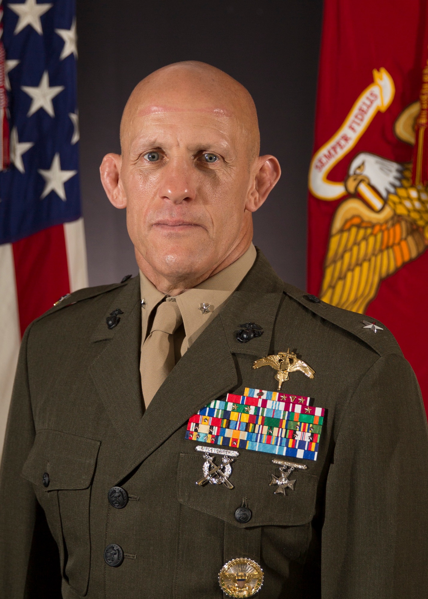 Marine Brig. Gen. Peter Huntley assumed command of Special Operations Command South during a change of command ceremony at Homestead Air Reserve Base, Fla., on July 6. (U.S. Marine photo)