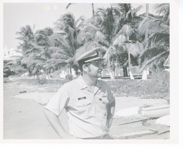 Photo of then-LTJG Thad Allen, circa 1973.