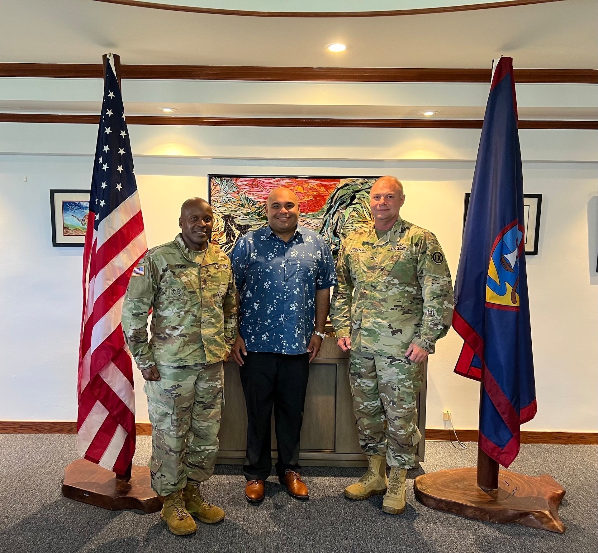 658th RSG command team visits Guam and Saipan