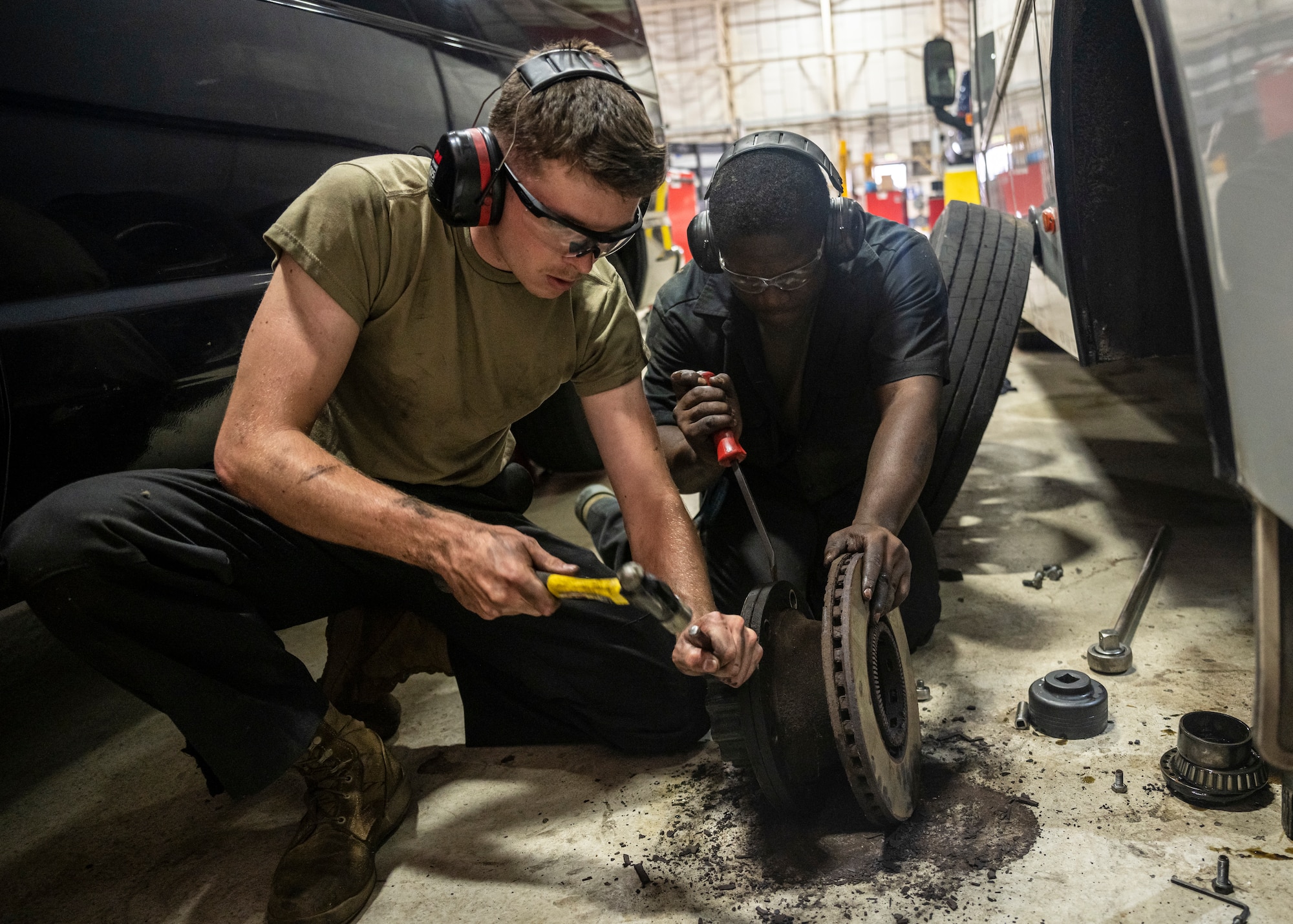Vehicle maintainers are experts on gasoline and diesel engines including repair work with electrical systems, drivetrain components, suspension and hydraulic systems.