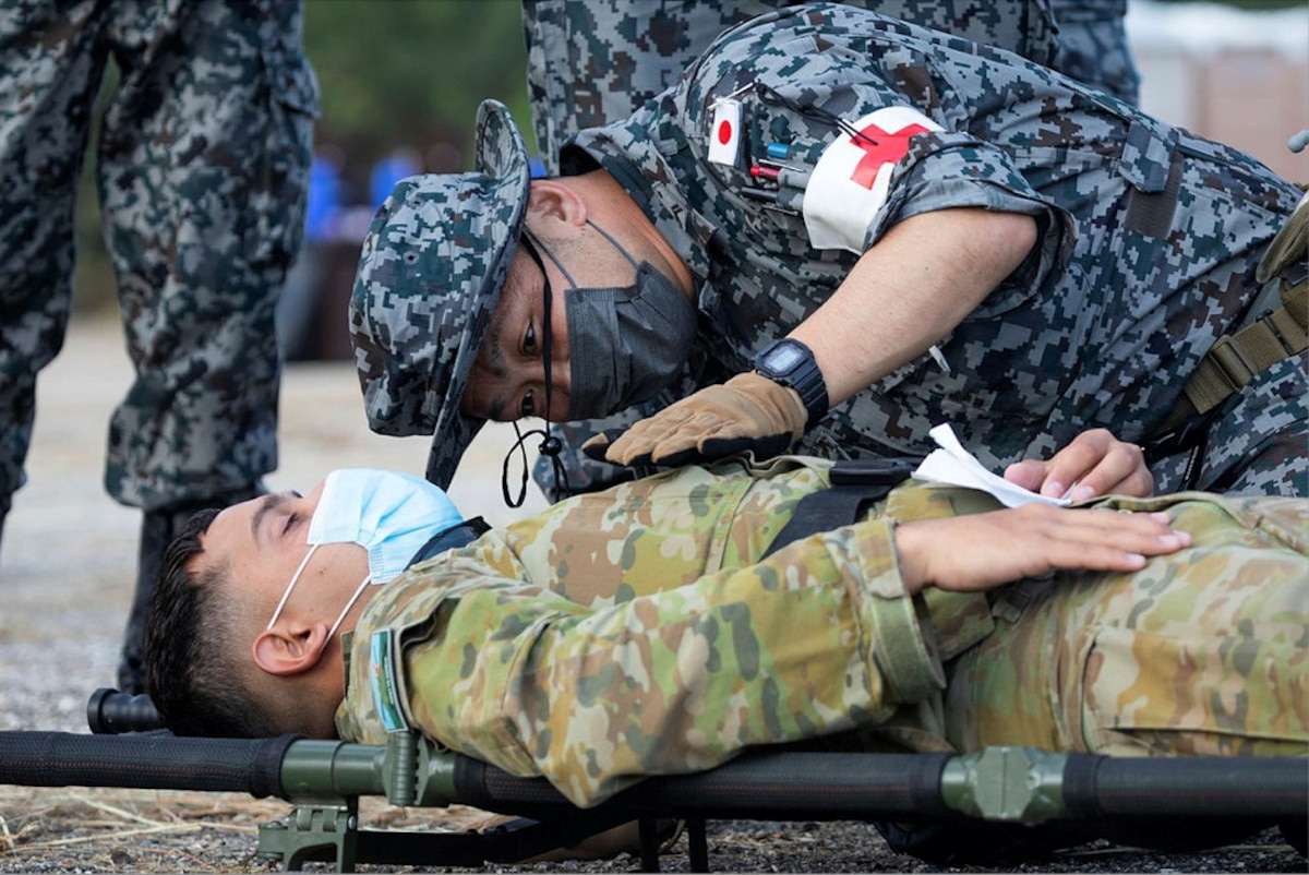 Image of Service Members training together.