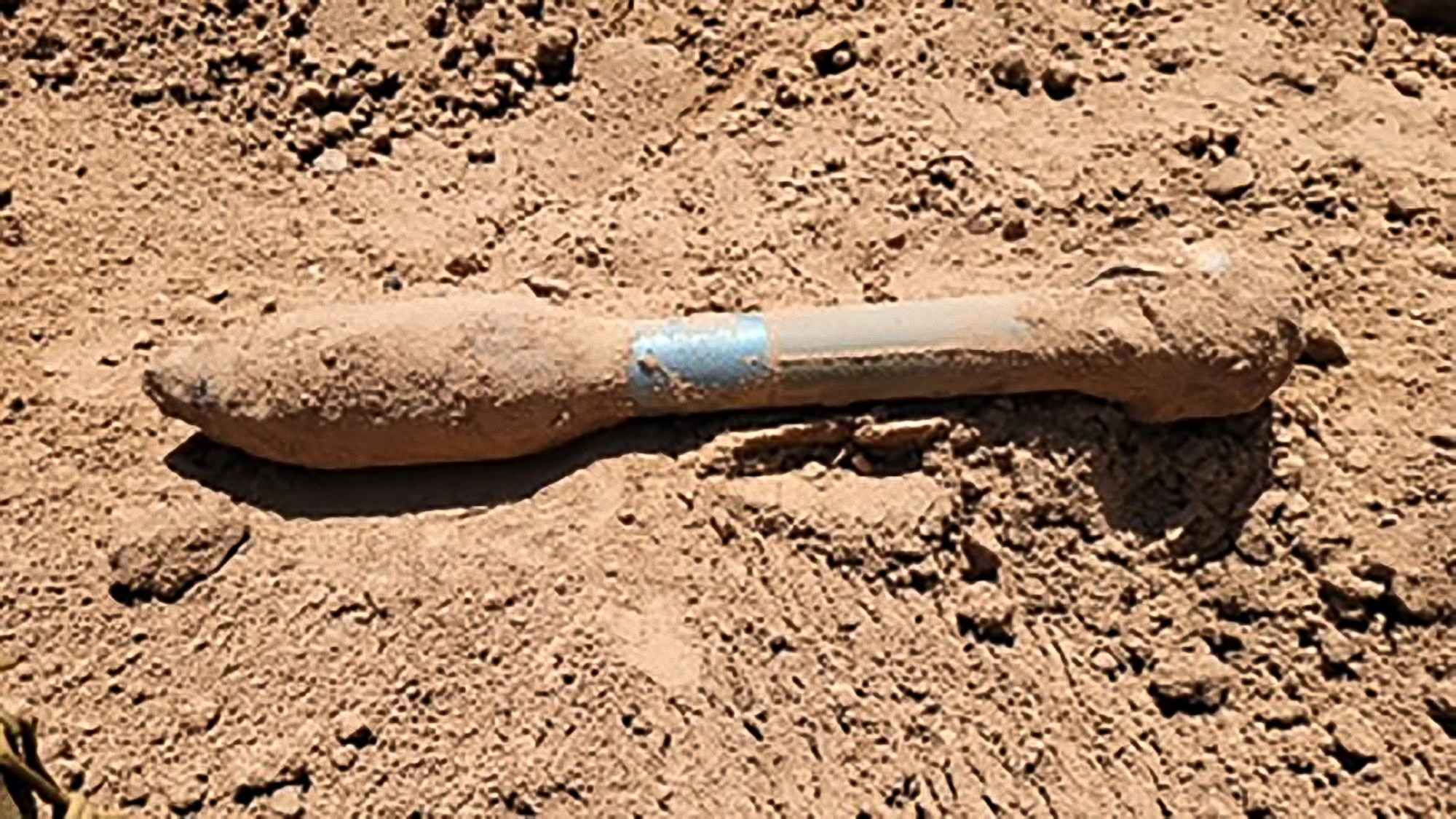 An M29A1 rocket discovered May 29, 2022, on the Hill AFB, Utah, flight line.