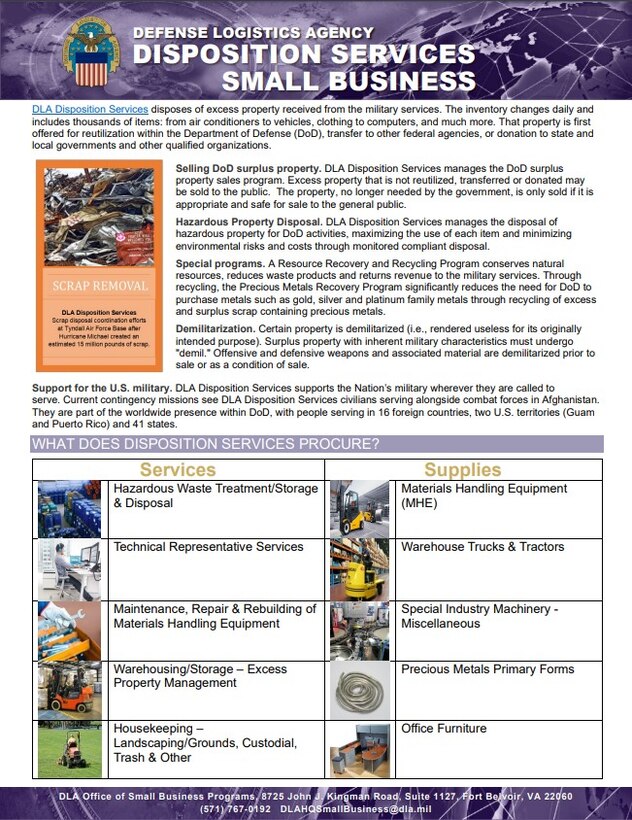 Disposition Services Brochure