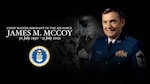 6th Chief Master Sgt. of the Air Force, James M. McCoy, memorial graphic.