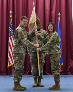 Col. Stacey G. Friesen, the new commander of the 380th Expeditionary Medical Squadron, took command July 11, 2022, at Al Dhafra Air Base, United Arab Emirates. The occasion was marked by the official activation of the 380th EMDS and the assumption of command ceremony.