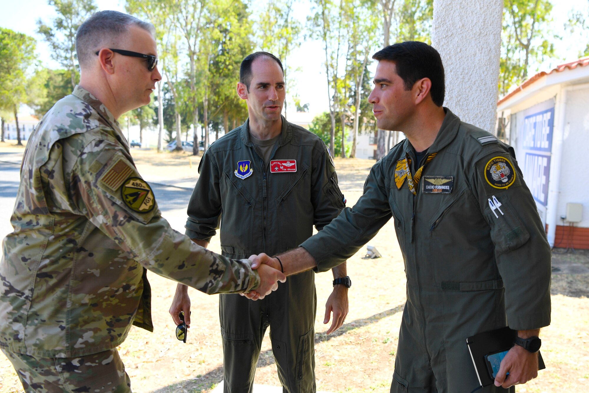 Col. Graham, Chief Rogers and Maj. Fernandes