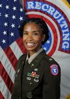 Female Soldier with flags