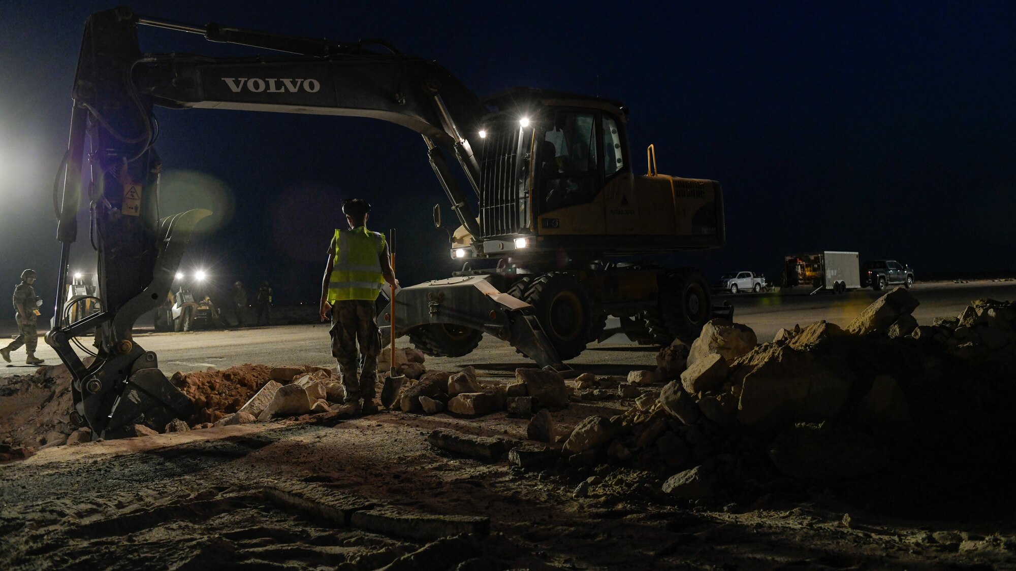 Civil engineers train to rapidly repair airfields