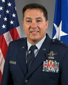 Portrait of U.S. Air Force Brig. Gen. Travis Acheson, the assistant adjutant general-air, Puerto Rico Air National Guard, Aug. 20, 2020.