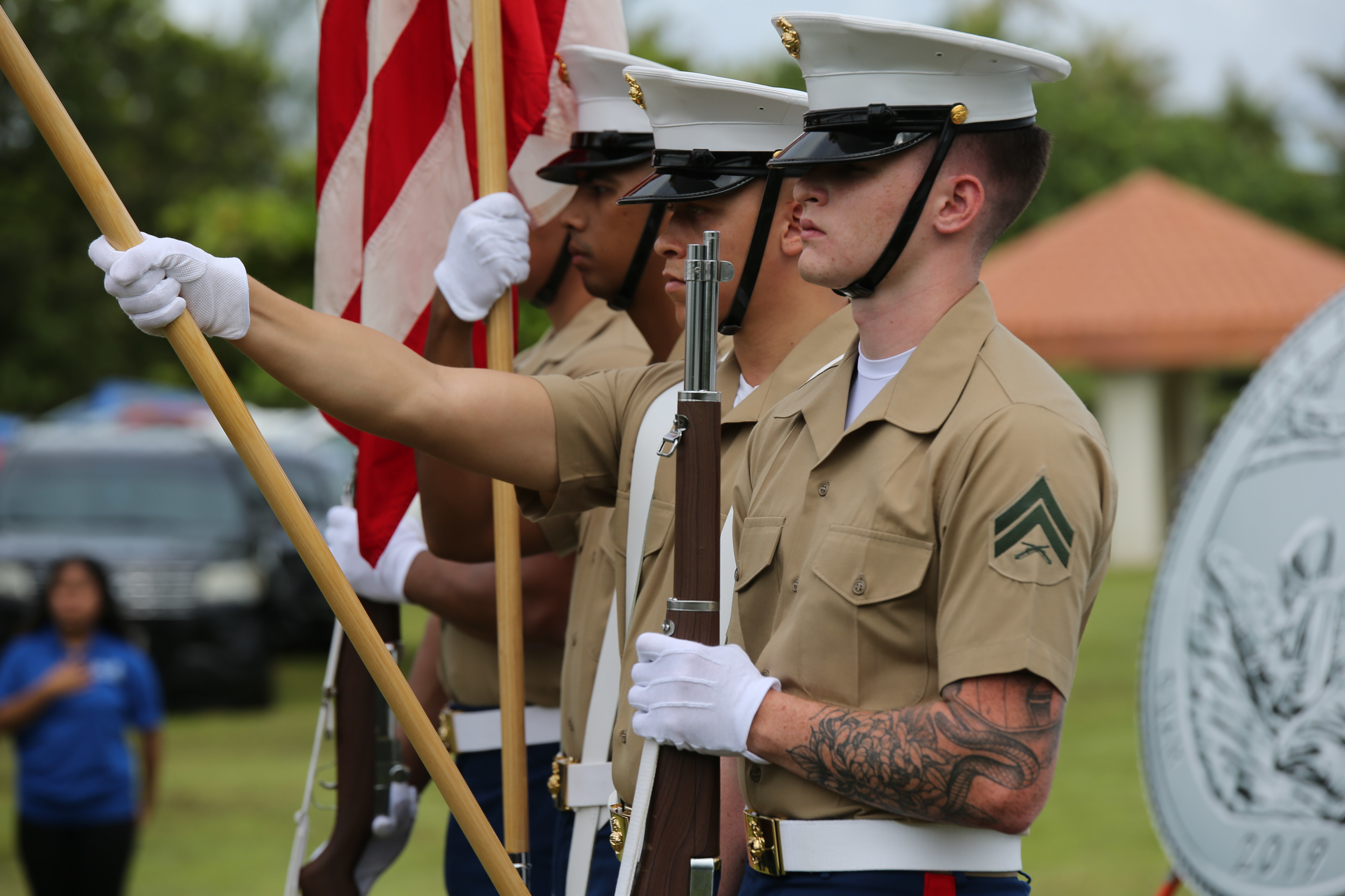 Photos of Camp Blaz Color Guard