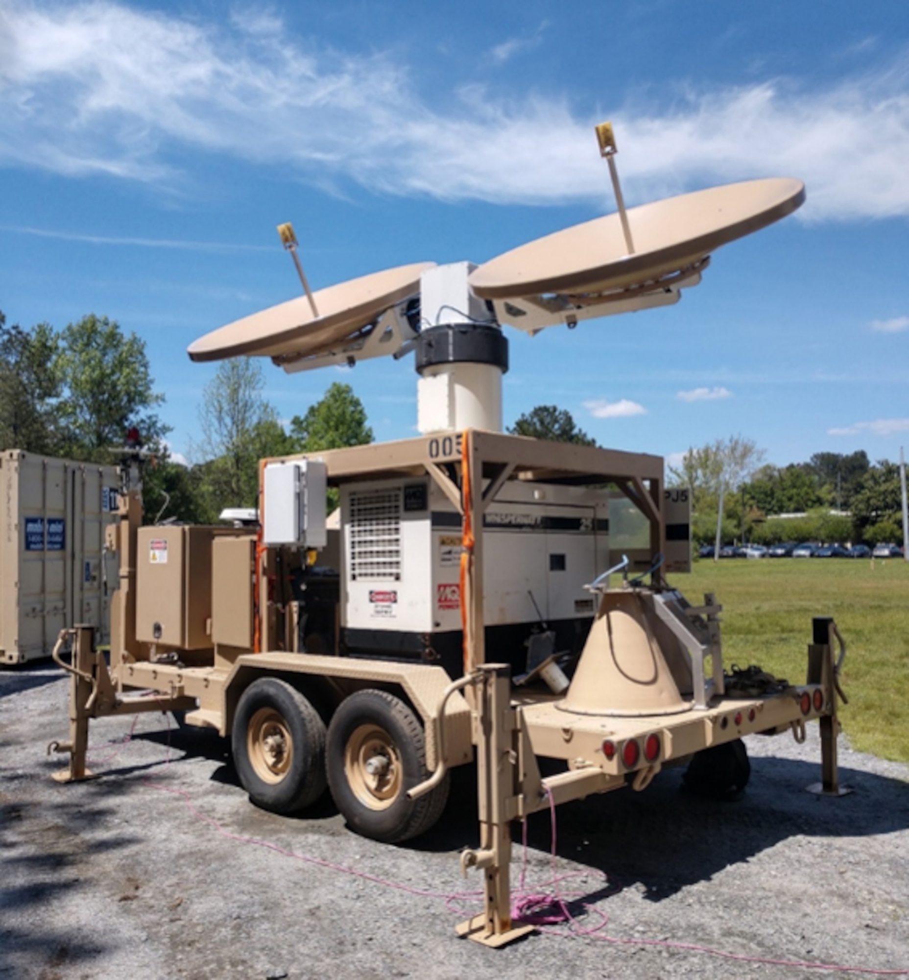 Pictured here is the equipment used as part of the high power jammer tracking system developed by the 746th Test Squadron at Holloman Air Force Base, New Mexico,