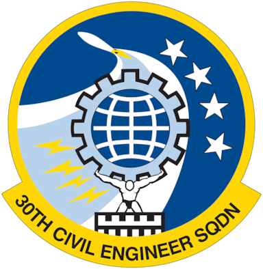 30th Civil Engineer Squadron Emblem