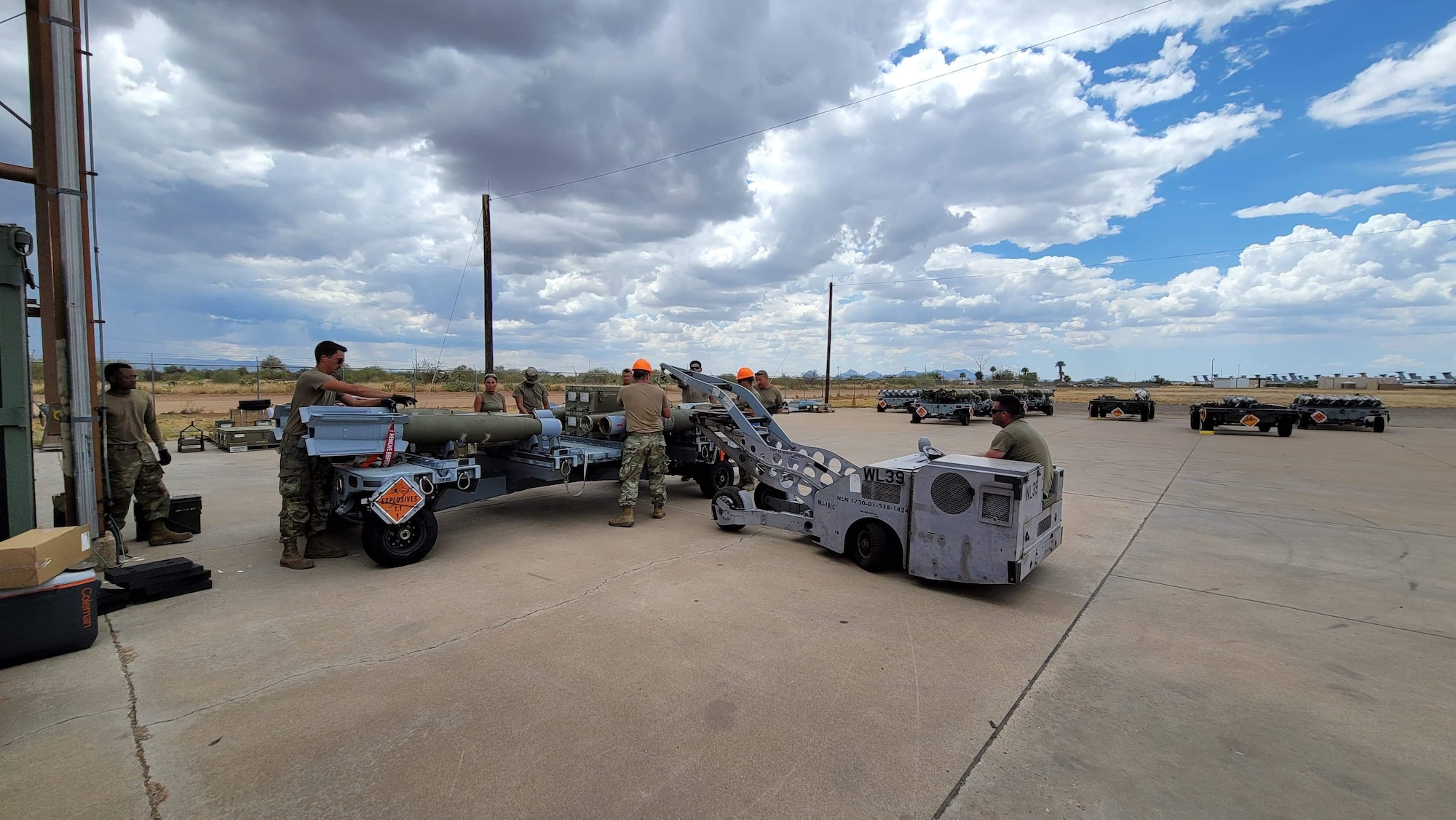 Airmen pose for a photo