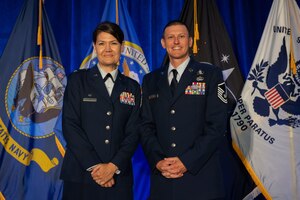 Photo of U.S. Air Force Brig. Gen. Wilma Vaught Visionary Leadership Award winner