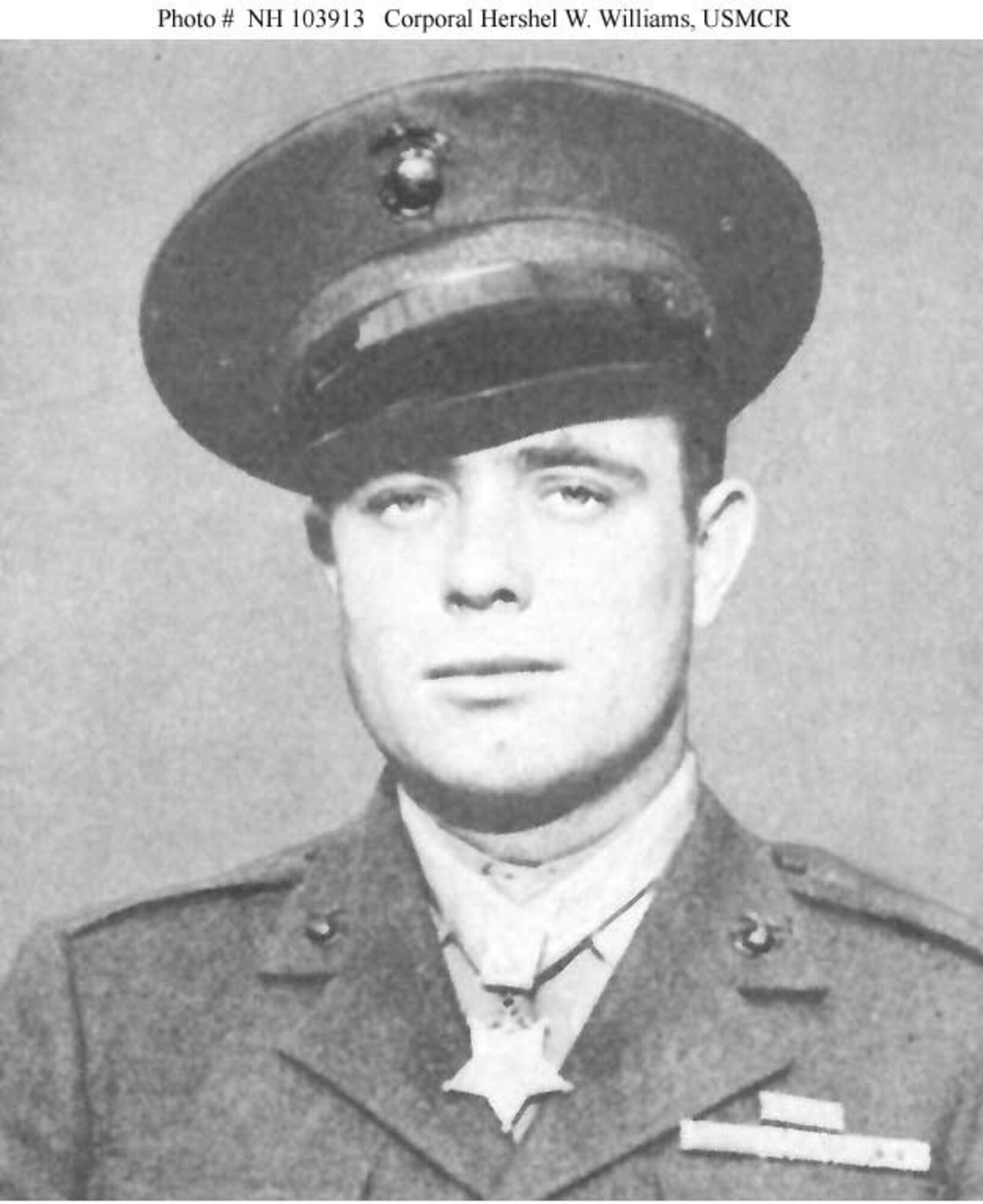 Marine Corps Cpl. Hershel Williams received his Medal of Honor on Oct. 5, 1945.