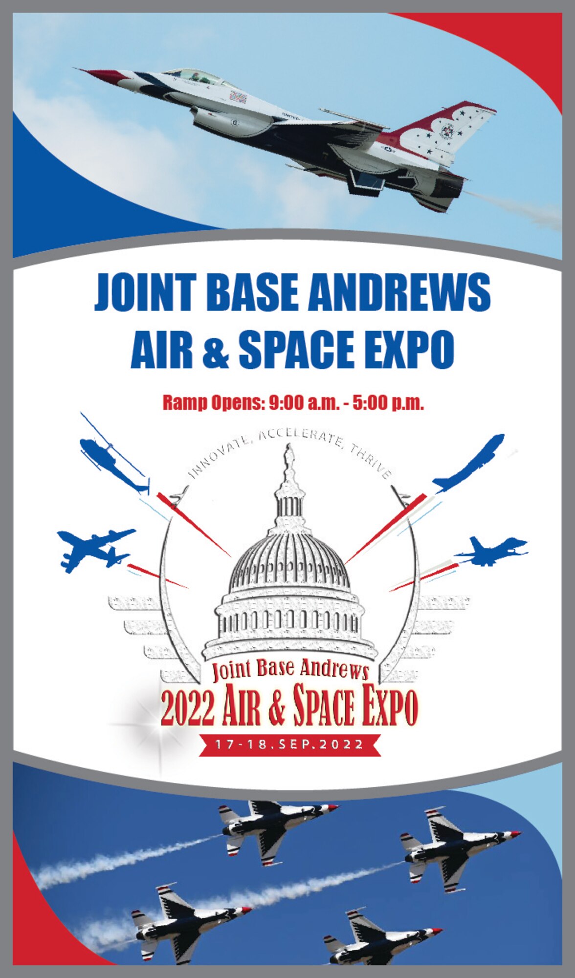 The Joint Base Andrews Air & Space Expo is set for Sept. 17-18, 2022.