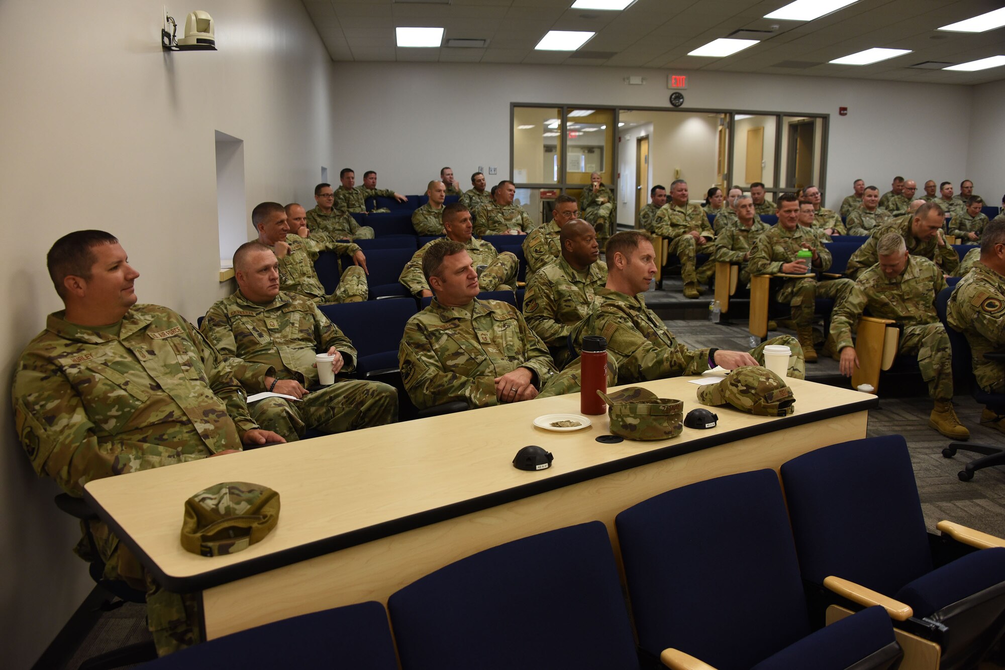 senior enlisted leadership huddle