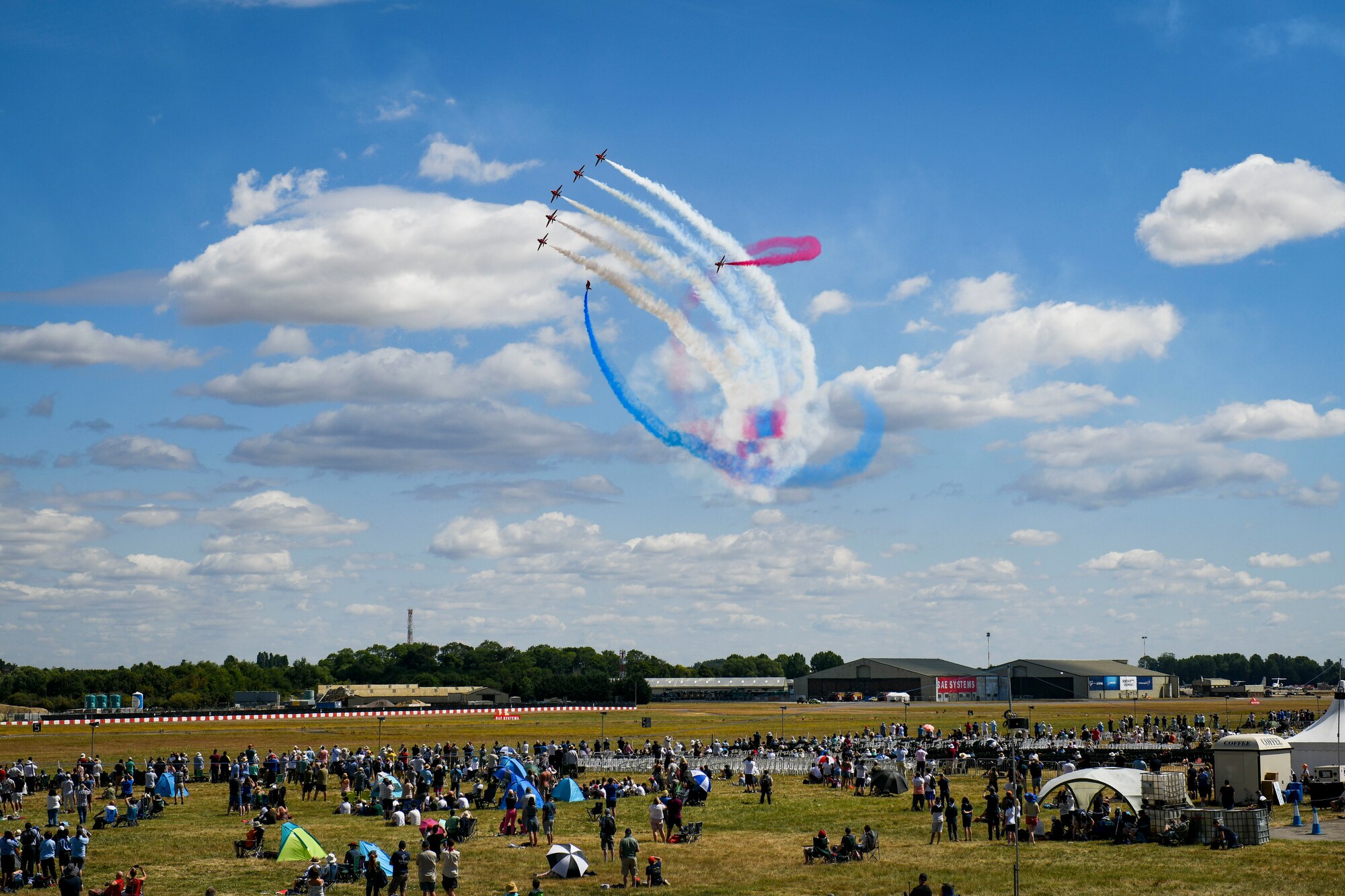 Aerial demo team performs