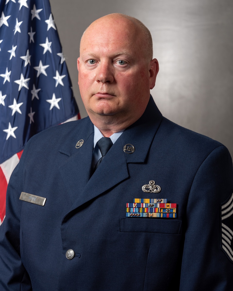 Airman posing for portrait.