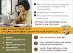 U.S. Army Medical Department Civilian Corps Mentorship Program