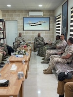 American and Jordanian Soldiers meet