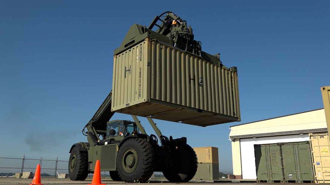 Man operates a lift