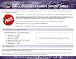 Small Business Training Brochure