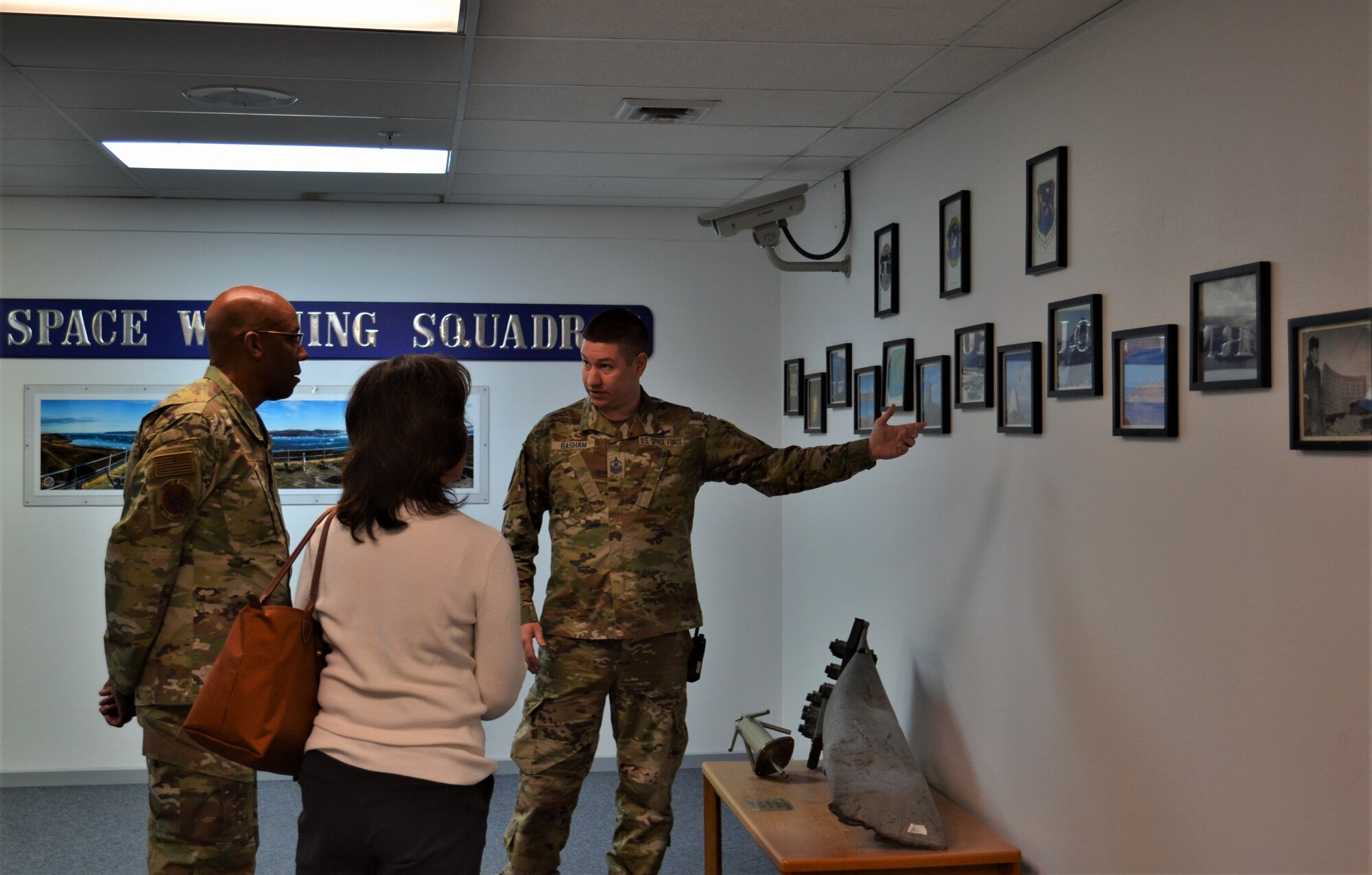 Man giving briefing