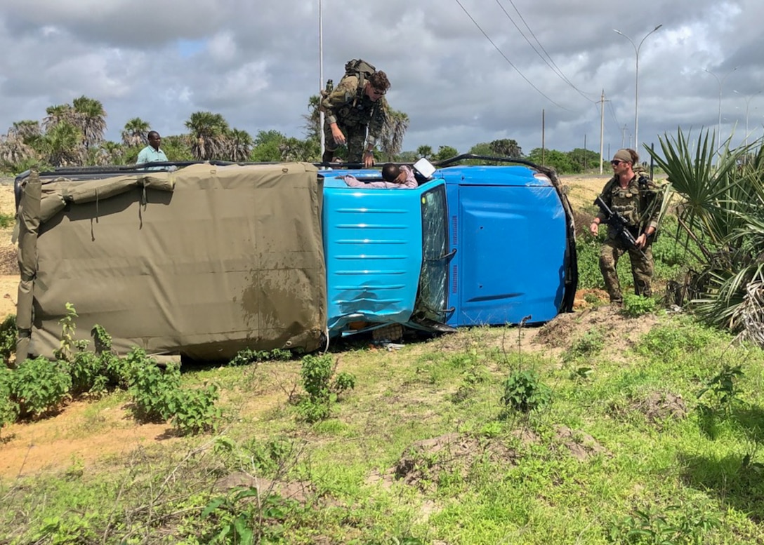 Task Force Red Dragon Soldiers saves lives in Kenya