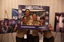 U.S. Marines from various commands and units gather for the 33rd annual Joint Women’s Leadership Symposium (JWLS) at Norfolk Waterside Marriott, Norfolk, Virginia, July 12, 2022. The Marines engaged in open question forums about Talent Management 2030, Force Design 2030, retention and various other categories contributing toward professional development. The Sea Service Leadership Association hosts the JWLS and is a non-profit organization that encourages personnel improvement through networking, education, and mentorship of women from all three maritime armed forces – the United States Navy, Marine Corps, and Coast Guard. (U.S. Marine Corps photo by Lance Cpl. Angel Alvarado)