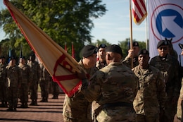 change of command passing of a guidon