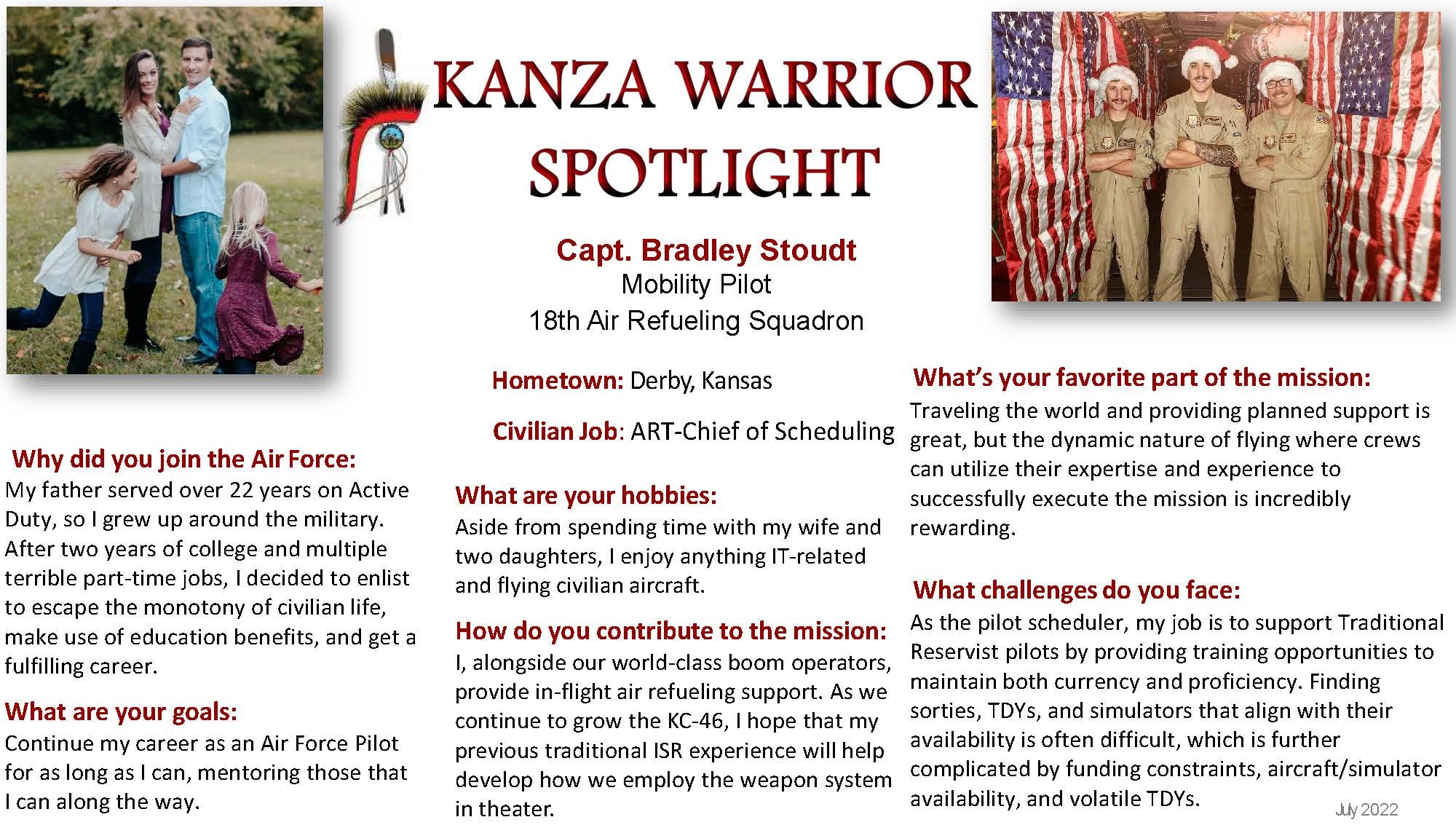 KANZA Warrior Spotlight July 2022