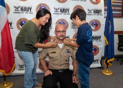 Navy Talent Acquisition Group San Antonio hosts frocking ceremony