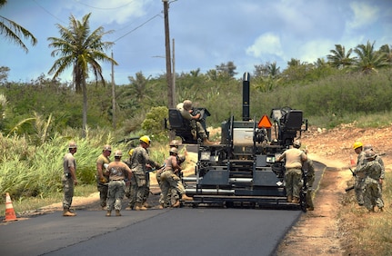 U.S. Navy Seabees and U.S. Marines accomplish a wide scope of engineering projects while at Expeditionary Camp Tinian