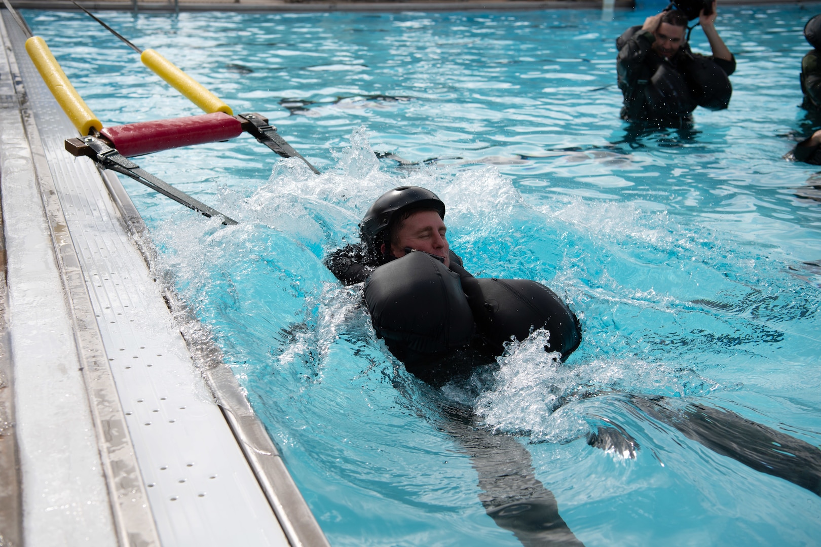 149th Fighter Wing pilots undergo water survival training