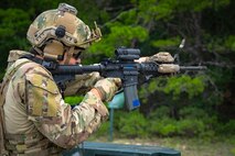Airman fires weapon
