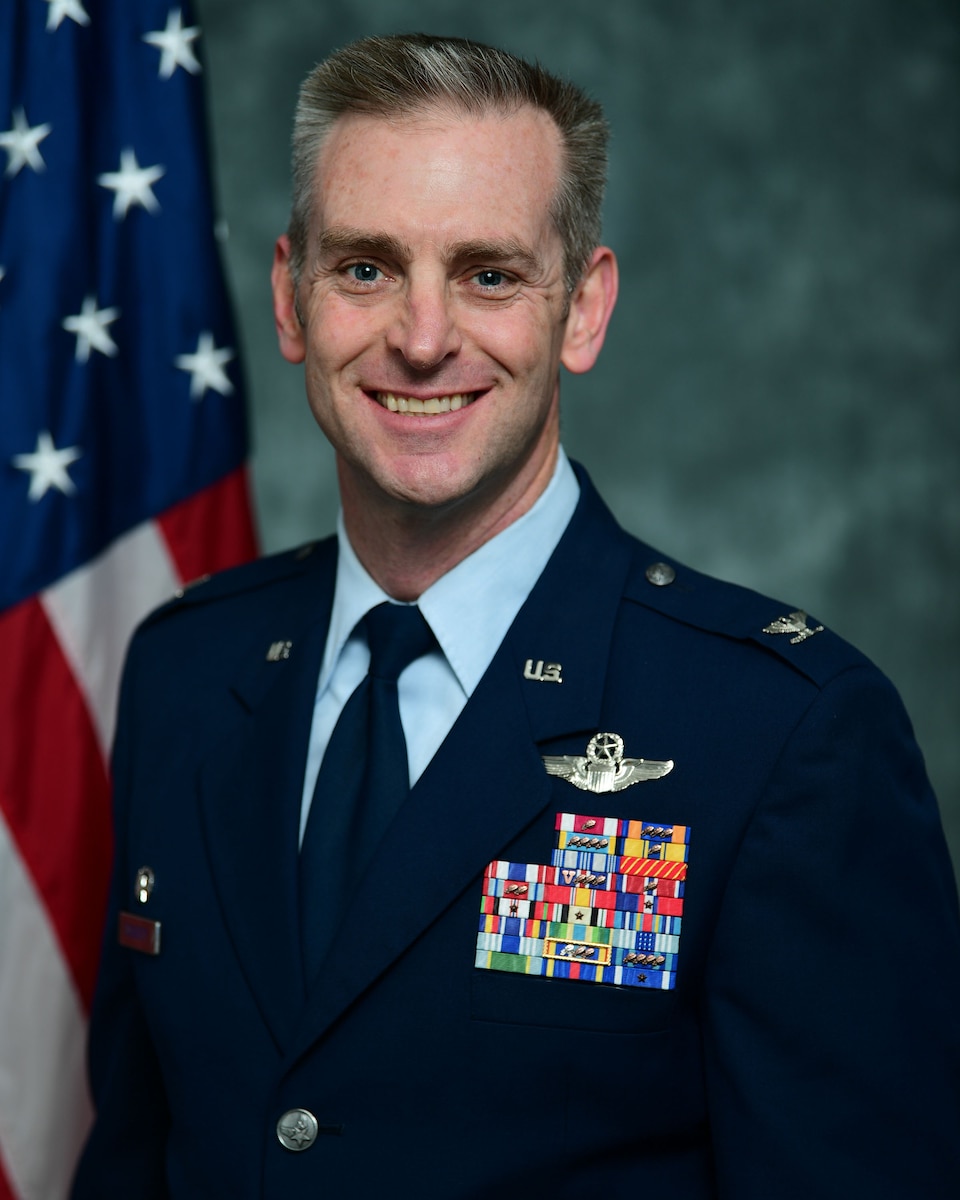 a U.S. Air National Guard official photo of Col. Christopher F. Dougherty.
