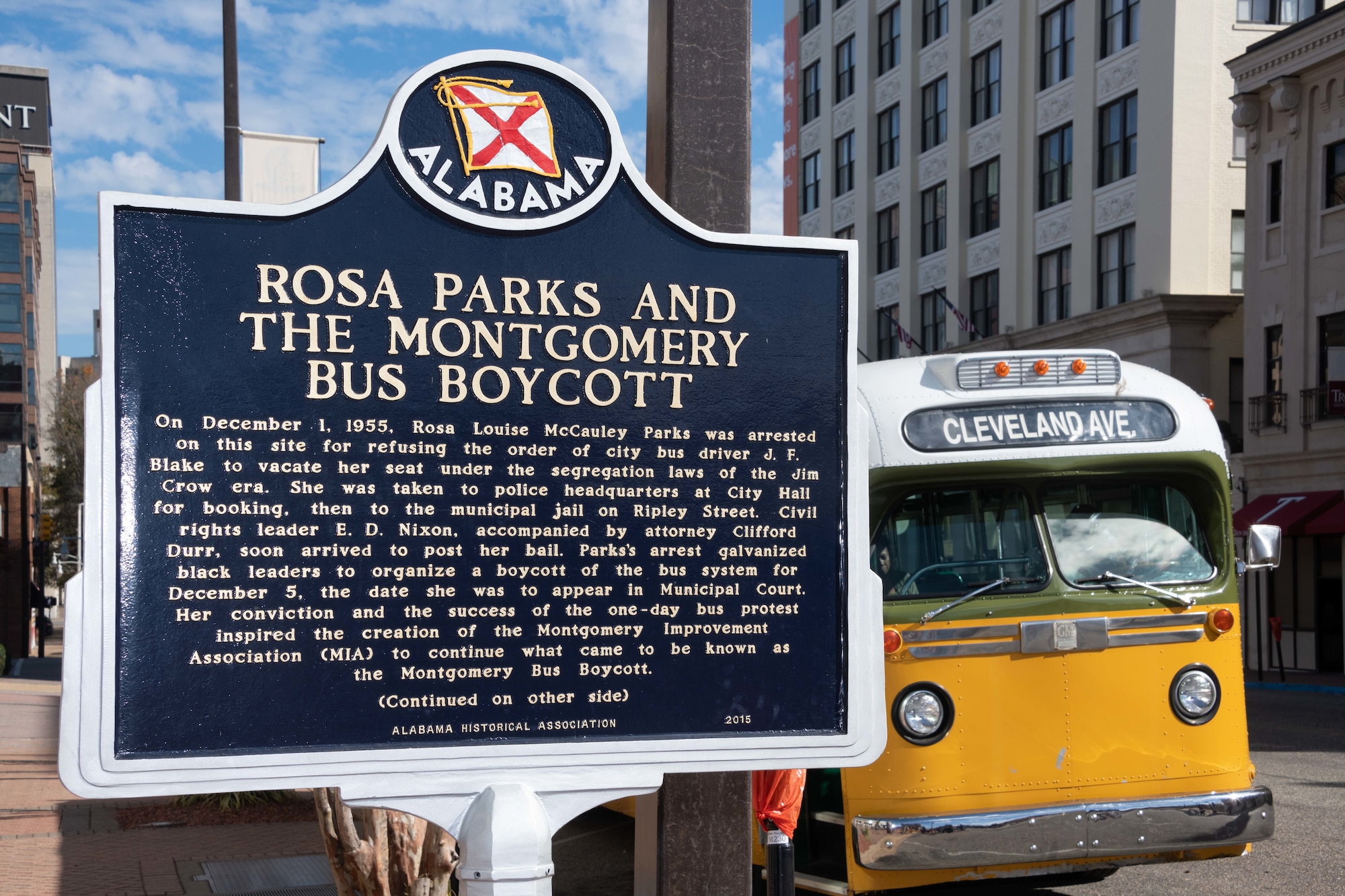 Air Force leaders and Montgomery community members honor Rosa Parks on the 66th anniversary of the Montgomery Bus Boycott