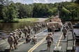 Engineers conduct floating bridge operations at Camp Ripley