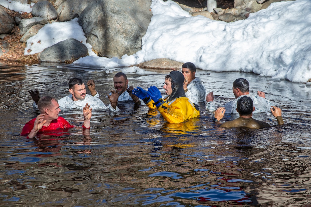 Bridgeport Marines undergo hypothermia training