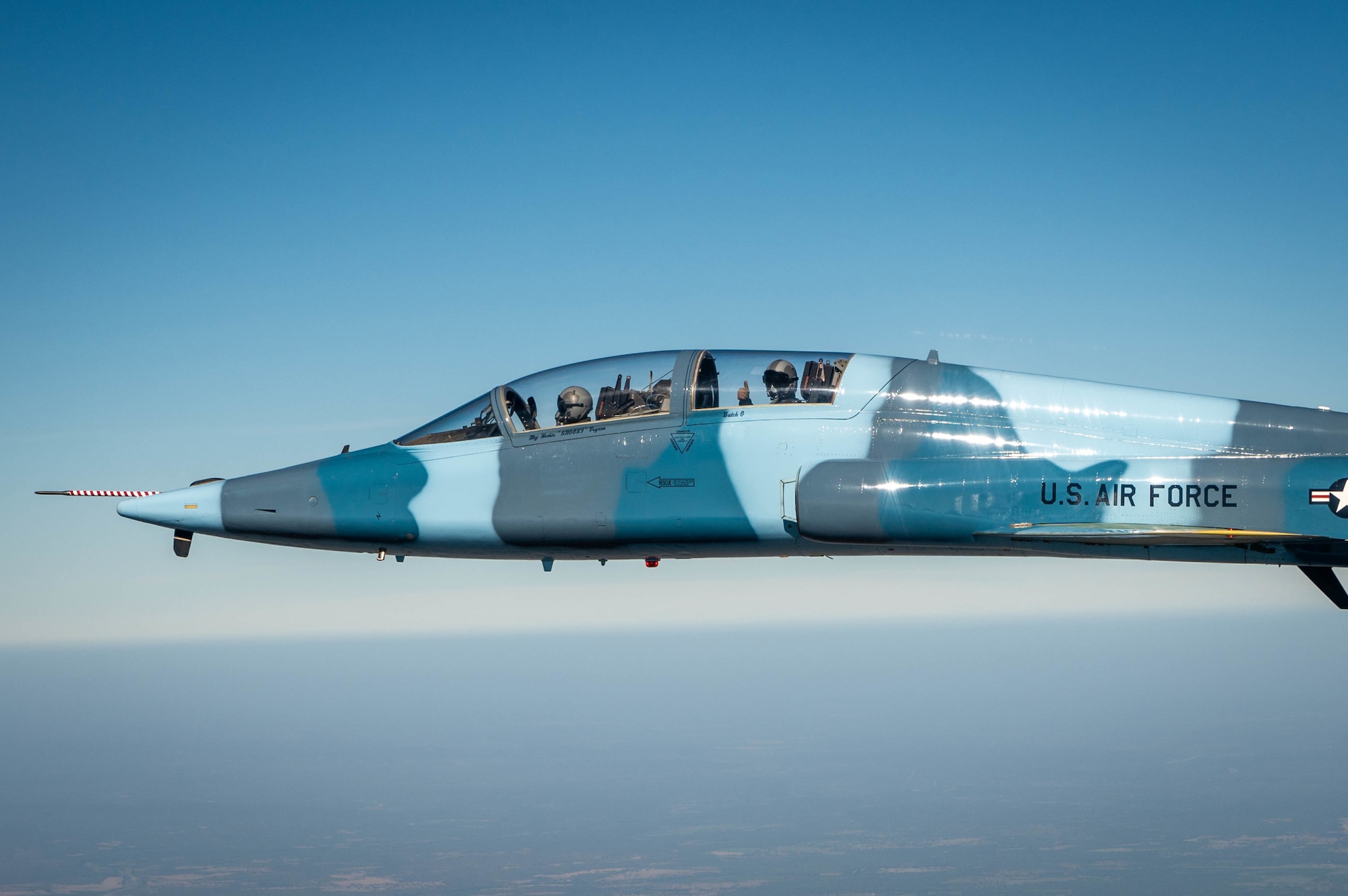 12th Flying Training Wing T-38 Talon conducts basic surface attack simulation