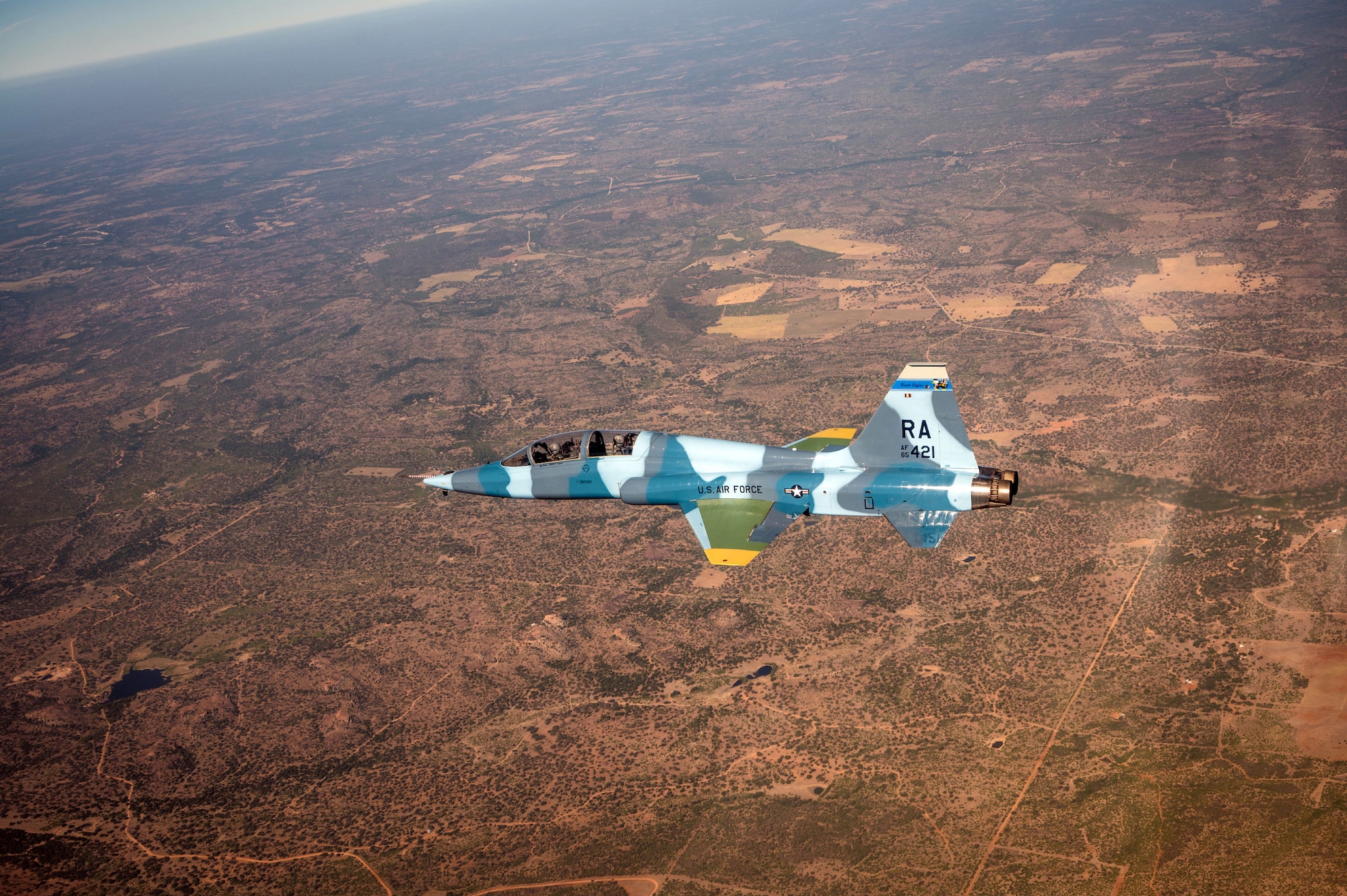 12th Flying Training Wing T-38 Talon conducts basic surface attack simulation