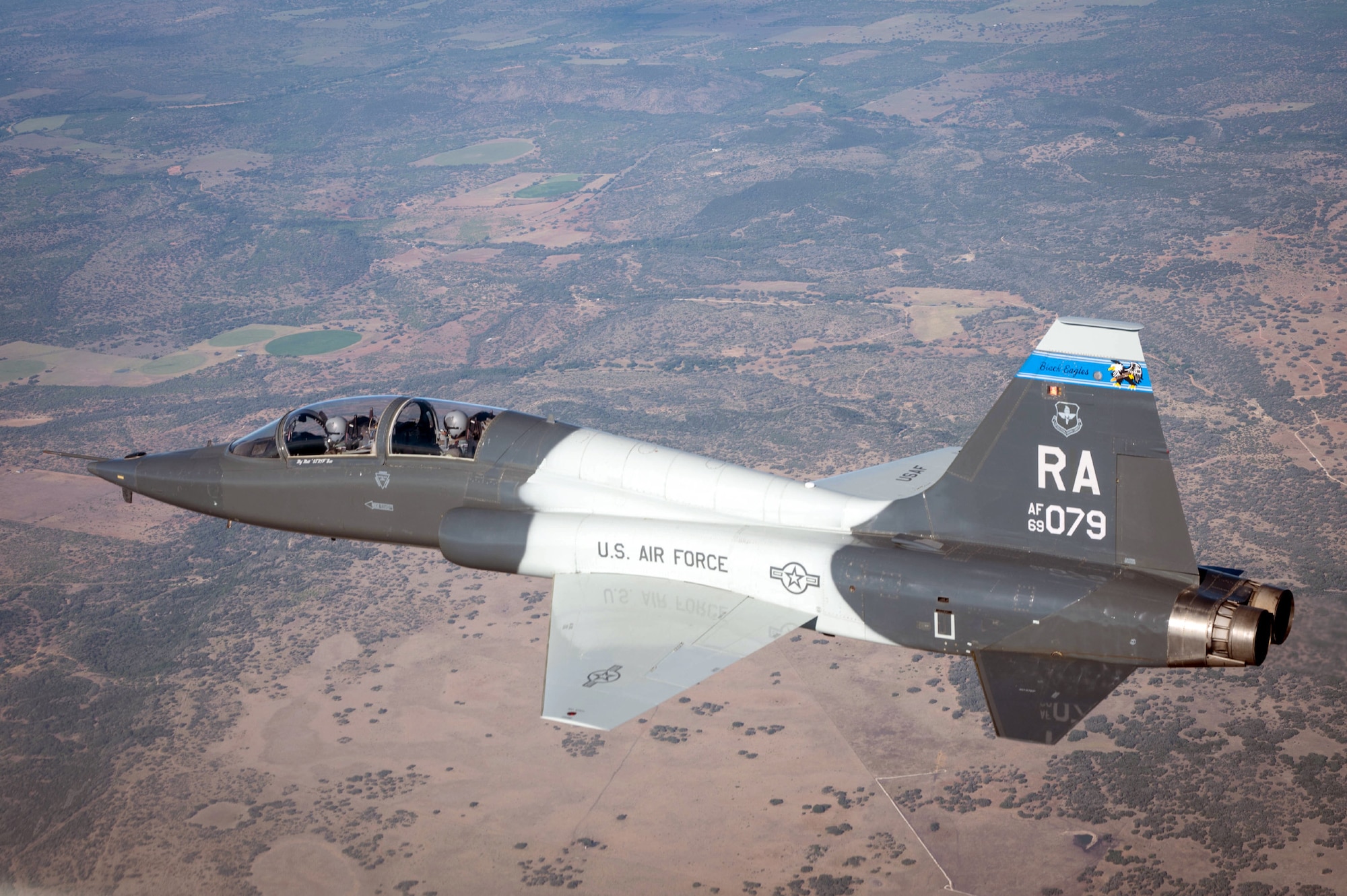 12th Flying Training Wing T-38 Talon conducts basic surface attack simulation