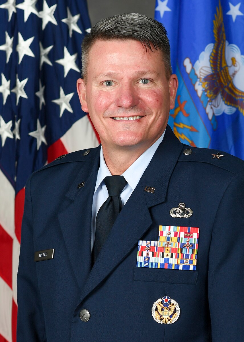 This is the official photo of Brig. Gen. Lance R. French.