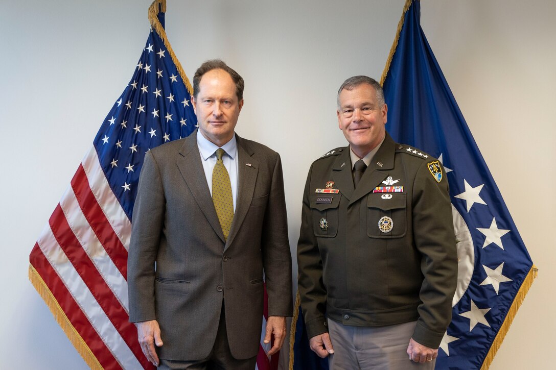 U.S. Space Command Commander travels to the European theater