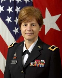 Brigadier General Marianne E. Watson served as the Director of Manpower and Personnel, (J-1), at the National Guard Bureau in Arlington, Virginia. Retired January 1, 2014