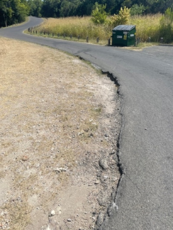 Image showing damage to an access road