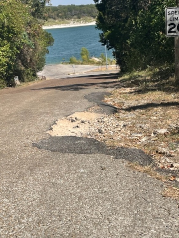 Image showing damage to an access road